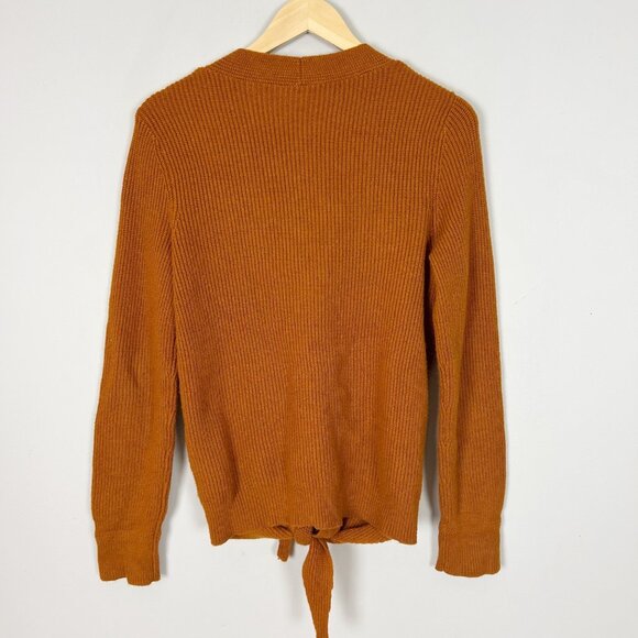 Moth Anthropologie Freeport Ribbed Sweater Tie Front Size Small Women's - Picture 4 of 5